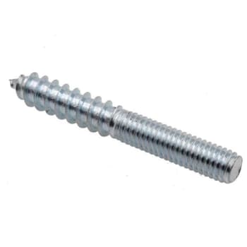 Hanger Bolts,-16 X 3 In., Plain Stl,Package Of 10