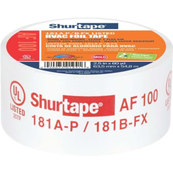 Image for Shurtape 2.5" x 60.1 Yd AF100 HVAC Foil Tape from HD Supply