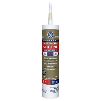 Image for Ge 10.1 Oz Silicone Ii Kitchen And Bath Caulk, Almond, Case Of 12 from HD Supply