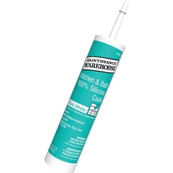 10 1 Ounce Maintenance Warehouse Silicone Tub And Tile Caulk