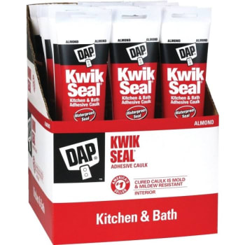 Dap 5.5 Oz Kwik Seal Kitchen And Bath Caulk (Almond) (12-Count)