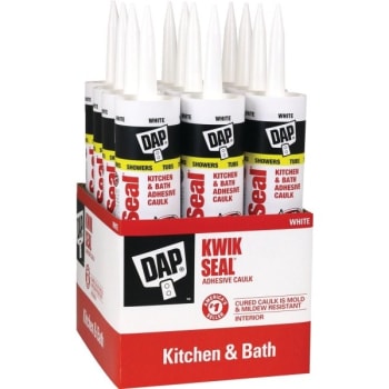 Dap 10.1 Oz Kwik Seal Kitchen And Bath Caulk (White) (12-Count)