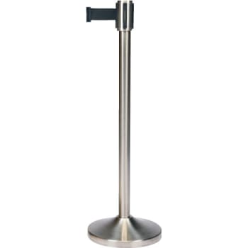 Csl Free Standing Crowd Control Stanchion Stainless Steel Package Of 2