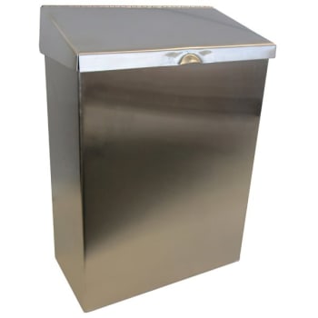 Image for HOSPECO Wall-Mount Sanitary Napkin Receptacle (Stainless Steel) from HD Supply