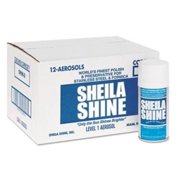 Image for Sheila Shine 10 Oz Aerosol Shine Stainless Steel Cleaner and Polish (12-Carton) from HD Supply