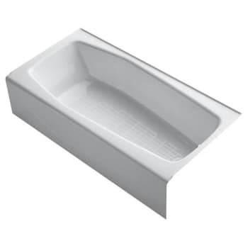 Image for Kohler Villager 60lx30-1/4"wx14'h Alcove Bath Drain, Apron, White, Right-Hand from HD Supply