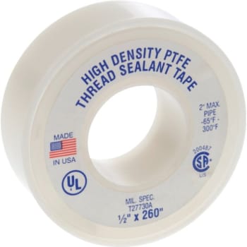 Image for Black Swan® Ptfe Tape High Density 1/2 X 520" Pack Of 10 from HD Supply