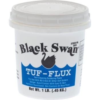 Black Swan® Tuf-Flux Soldering Paste, Cleans As It Fluxes, 1 Lb
