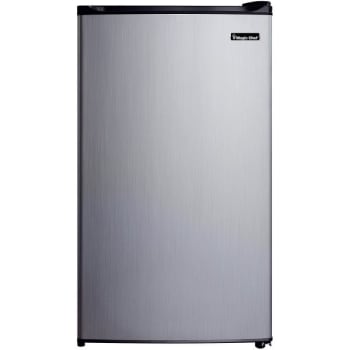 Magic Chef® 3.6 Cu Ft Black/Stainless Steel Compact Refrigerator w/ Freezer