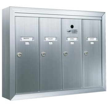 Image for Florence Mfg Surface Mount Vertical 4-Door Mailbox from HD Supply