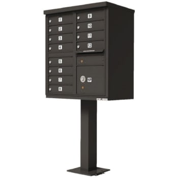 Image for Florence Mfg Cluster Box Unit-12 Mailboxes /1 Parcel Locker/bronze from HD Supply