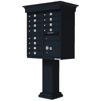 Image for Florence Mfg Cluster Box Unit-12 Mailboxes With Classic Accessories, Black from HD Supply