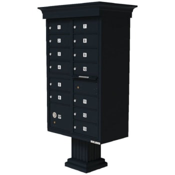 Image for Florence Mfg Cluster Box Unit-13 Mailboxes With Classic Accessories, Black from HD Supply