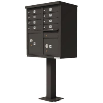 Florence Mfg Cluster Box Unit-8 Mailboxes /2 Parcel Lockers/bronze