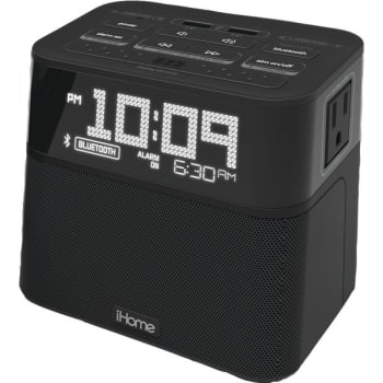 iHome™ Bluetooth® Alarm Clock With Speakerphone And 2 USB Charging Ports
