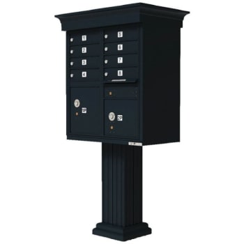 Florence Mfg Cluster Box Unit-8 Mailboxes With Classic Accessories, Black