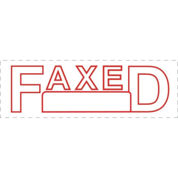 Image for Office Depot® Brand Pre-Inked Faxed Message Stamp from HD Supply