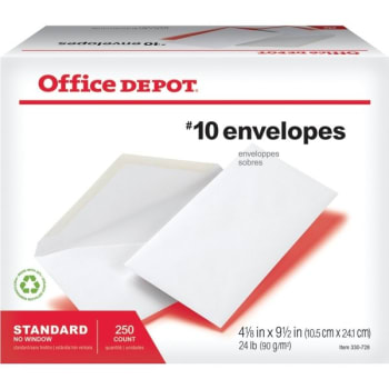 Office Depot® Brand #10 All-Purpose Envelopes, Box Of 250