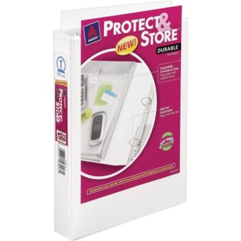 Image for Avery® Protect & Store Mini View 1" Binder, 8-1/2" x 5-1/2", White from HD Supply
