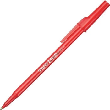 Paper Mate® Ballpoint Stick Pen, Medium Point, Red, Package Of 12