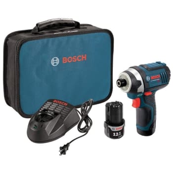 Bosch 1/4 in 12 Volt Max Li-Ion Cordless Impact Driver Kit