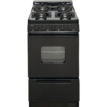 Image for Premier® 20" Cordless Gas Range W/ 2.4 Cu Ft In Black from HD Supply