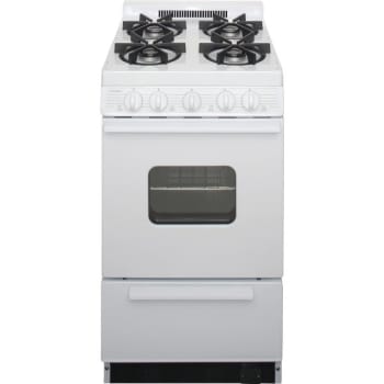 Image for Premier® 20" Cordless Gas Range W/ Oven Window, 2.4 Cu Ft In White from HD Supply