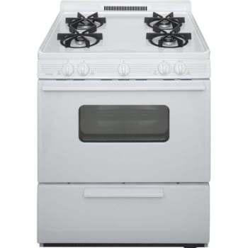 Premier® 30" Cordless Gas Range W/ Oven Window, 3.9 Cu Ft In White