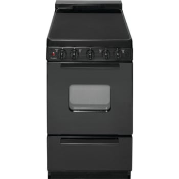 Image for Premier® 20" Electric, Front Controls, Smooth Range W/ 2.4 Cu Ft, Black from HD Supply