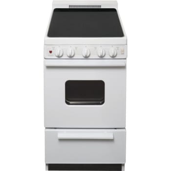 Image for Premier® 20" Electric, Front Controls, Smooth Range W/ 2.4 Cu Ft, White from HD Supply