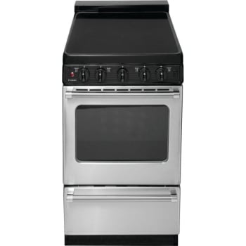 Image for Premier® 20" Electric, Front Controls, Smooth Range w/ 2.4 Cu Ft, Stainless Steel from HD Supply