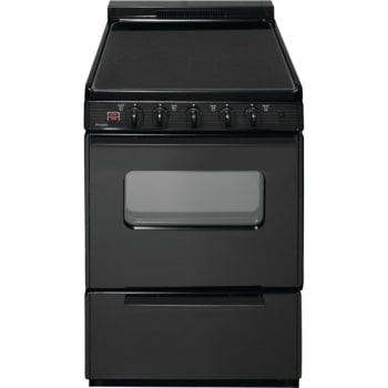 Image for Premier® 24" Electric, Front Controls, Smooth Range W/ 2.9 Cu Ft, Black from HD Supply