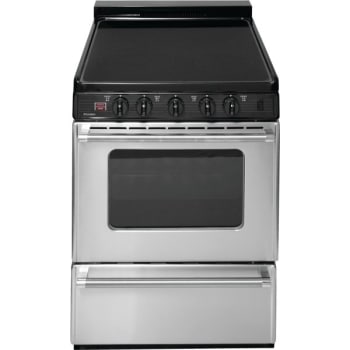 Image for Premier® 24" Electric, Front Controls, Smooth Range W/ 2.9 Cu Ft, Stainless Steel from HD Supply