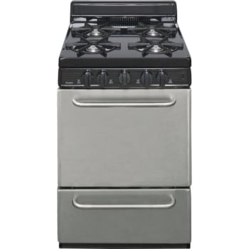 Image for Premier® 24" Gas Range W/ 4" Backdrop, Electronic Ignition, 2.9 Cu Ft In Stainless Steel from HD Supply