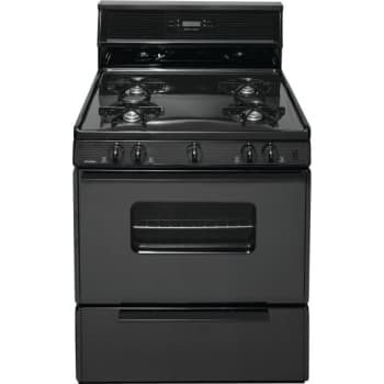 Image for Premier® 30" Gas Range W/ 10" Backdrop, Oven Window, 3.9 Cu Ft In Black from HD Supply