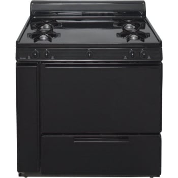 Image for Premier® 36" Gas Range W/ 4" Backdrop, 3.9 Cu Ft In Black from HD Supply