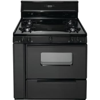 Image for Premier® 36" Gas Range W/ 10" Backdrop, Oven Window, 3.9 Cu Ft In Black from HD Supply