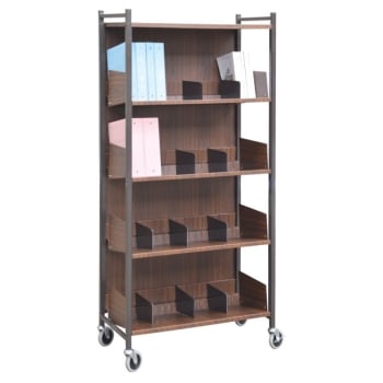 Image for Omnimed Woodgrain Versa Open Style Moble Rack With Four Shelves from HD Supply