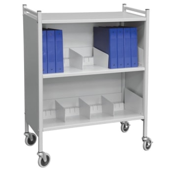 Image for Omnimed Light Grey Versa Cabinet Style Moble Rack With Two Shelves from HD Supply