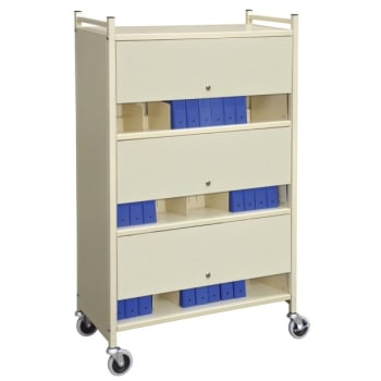 Image for Omnimed Beige Versa Locked Cabinet Style Moble Rack With Three Shelves from HD Supply