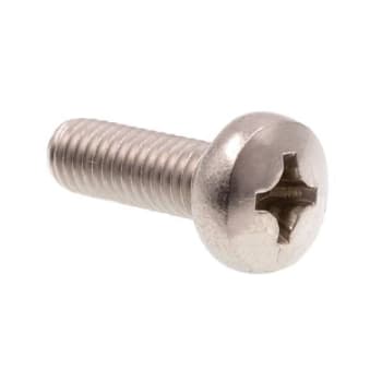 Image for Machine Screws Metric Pan/Phillips Dr Grade A2-70 SS M6-1.0 x 18mm Package Of 10 from HD Supply