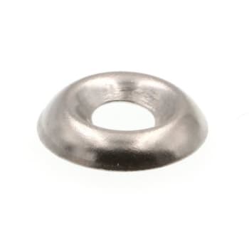 Finishing Washers, Countersunk, #6, Grade 18-8 Ss,package Of 100