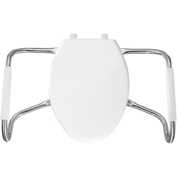 Bemis® Elongated Open Front Toilet Seat w/ Side Arms (White)
