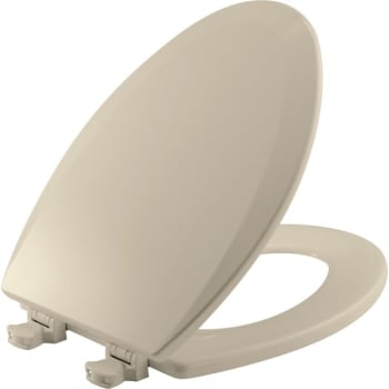 Image for Bemis® Easy Clean® Closed Elongated Wood Toilet Seat (Almond) (6-Pack) from HD Supply