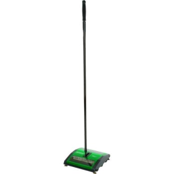 Bissell 9.5 in Floor Sweeper w/ Washable Rubber Blades and Steel Handle