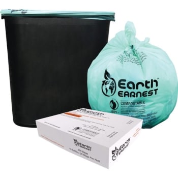 Image for Earth Earnest 3 Gal Low-Density Trash Can Liner (250-Carton) (Green) from HD Supply