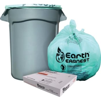 Image for Earth Earnest 30-33 Gal Low-Density Trash Can Liner (160-Carton) (Green) from HD Supply