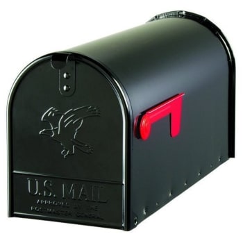 Solar Group Large Black Galvanized Steel Mailbox