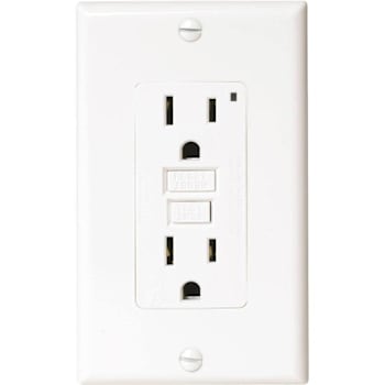 Hubbell® 15 Amp 125 Volt Commercial Self-Test Gfci Receptacle Assembled In Usa (White)