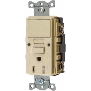 Image for Hubbell® 15 Amp 125 Volt Commercial Self-Test Gfci Receptacle W/ Single-Pole (Ivory) from HD Supply